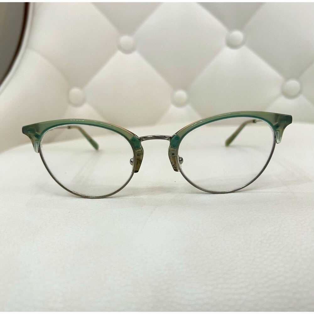 Vera Wang V547 MT Green Oval Metal/Plastic Full Rim Eyeglass Frames 49-21-135
